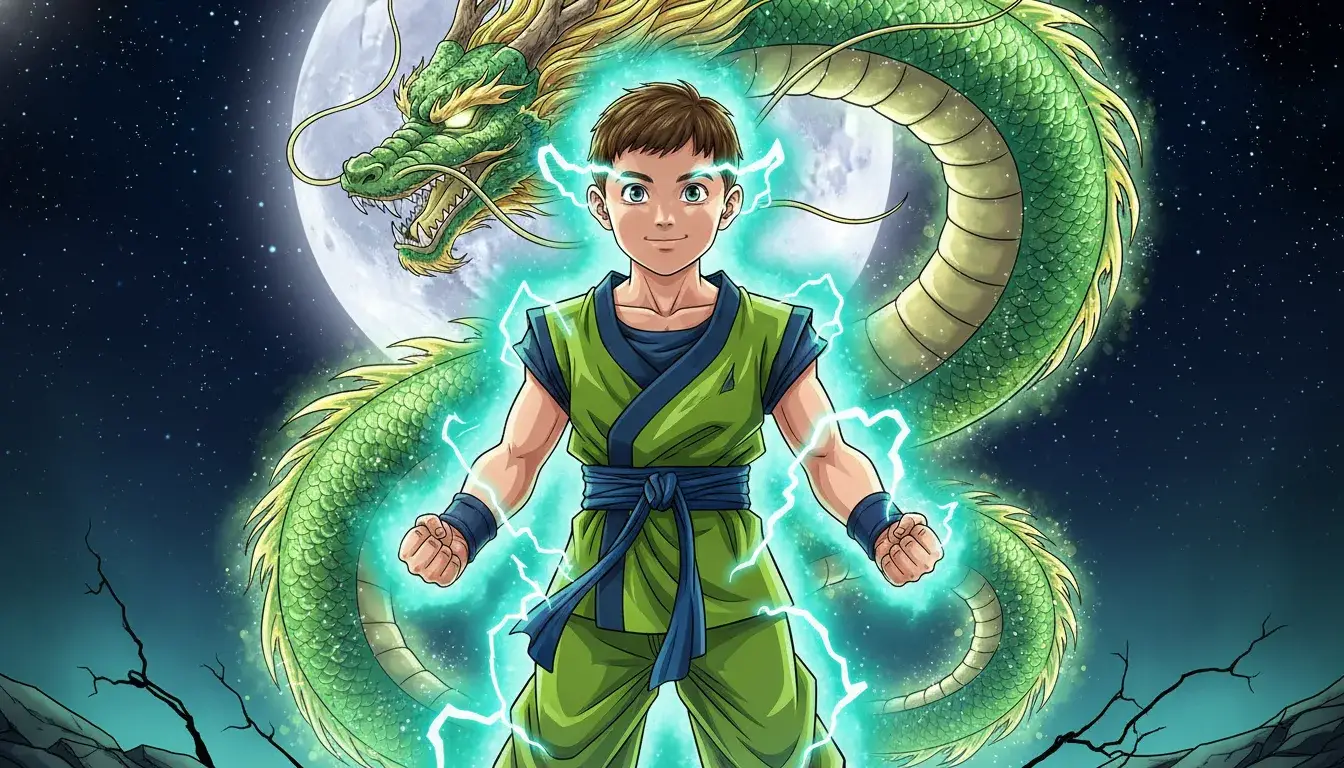Daniel, forma final con el dragón celestial