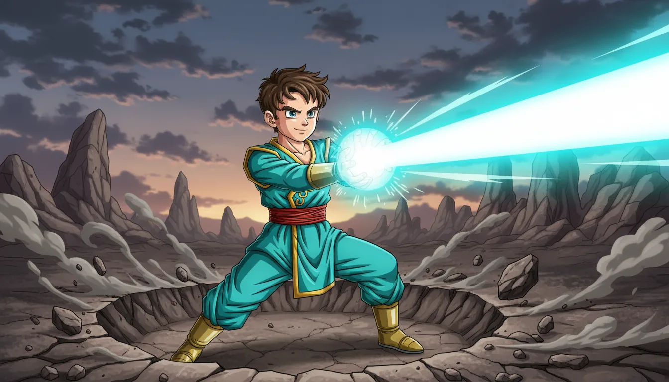 Javier lanzando el Kamehameha
